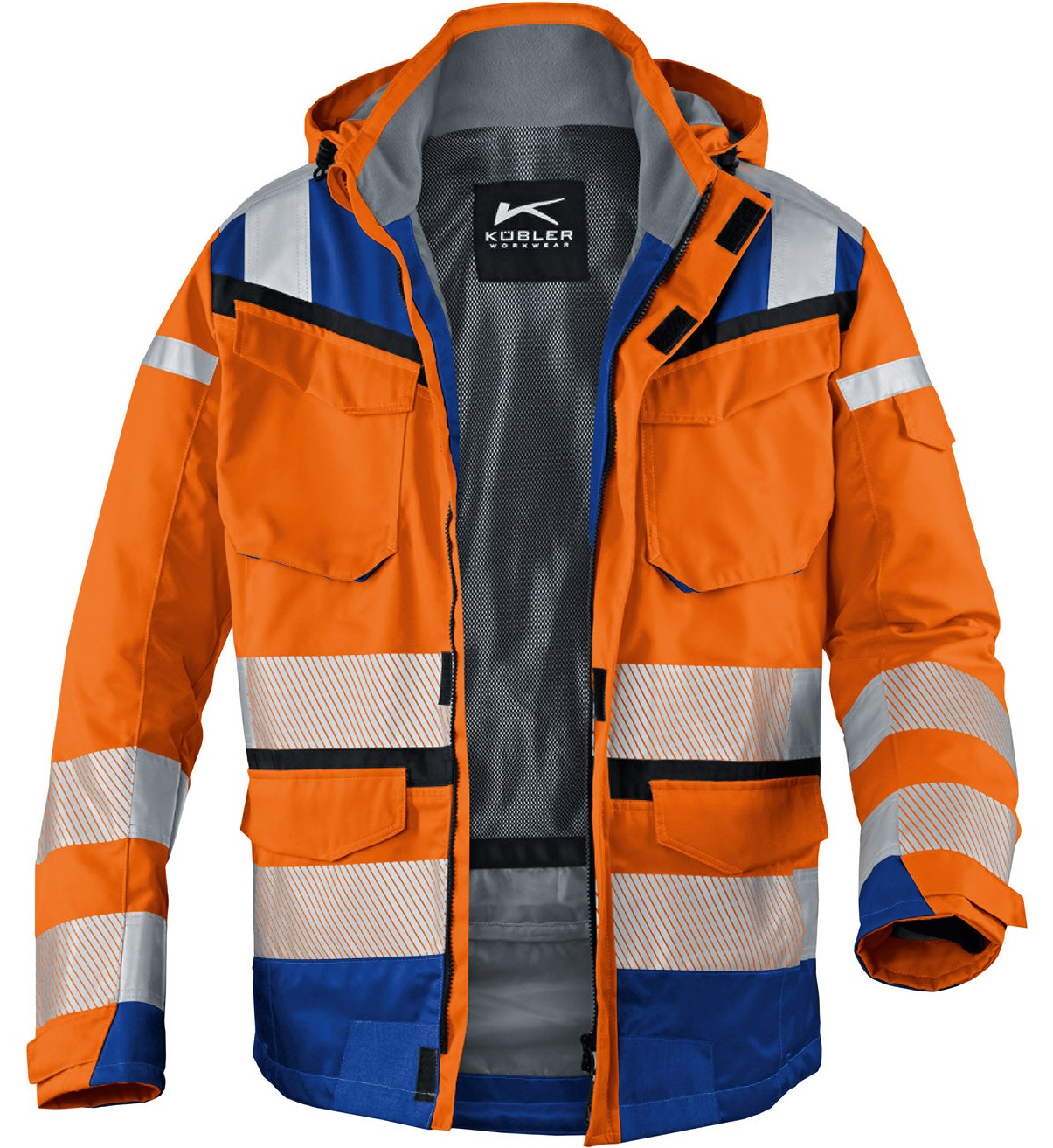 KUE-1307-8332-3746-XL - leuchtorange-kornblau KUE-1307-8332-3746-XL - leuchtorange-kornblau