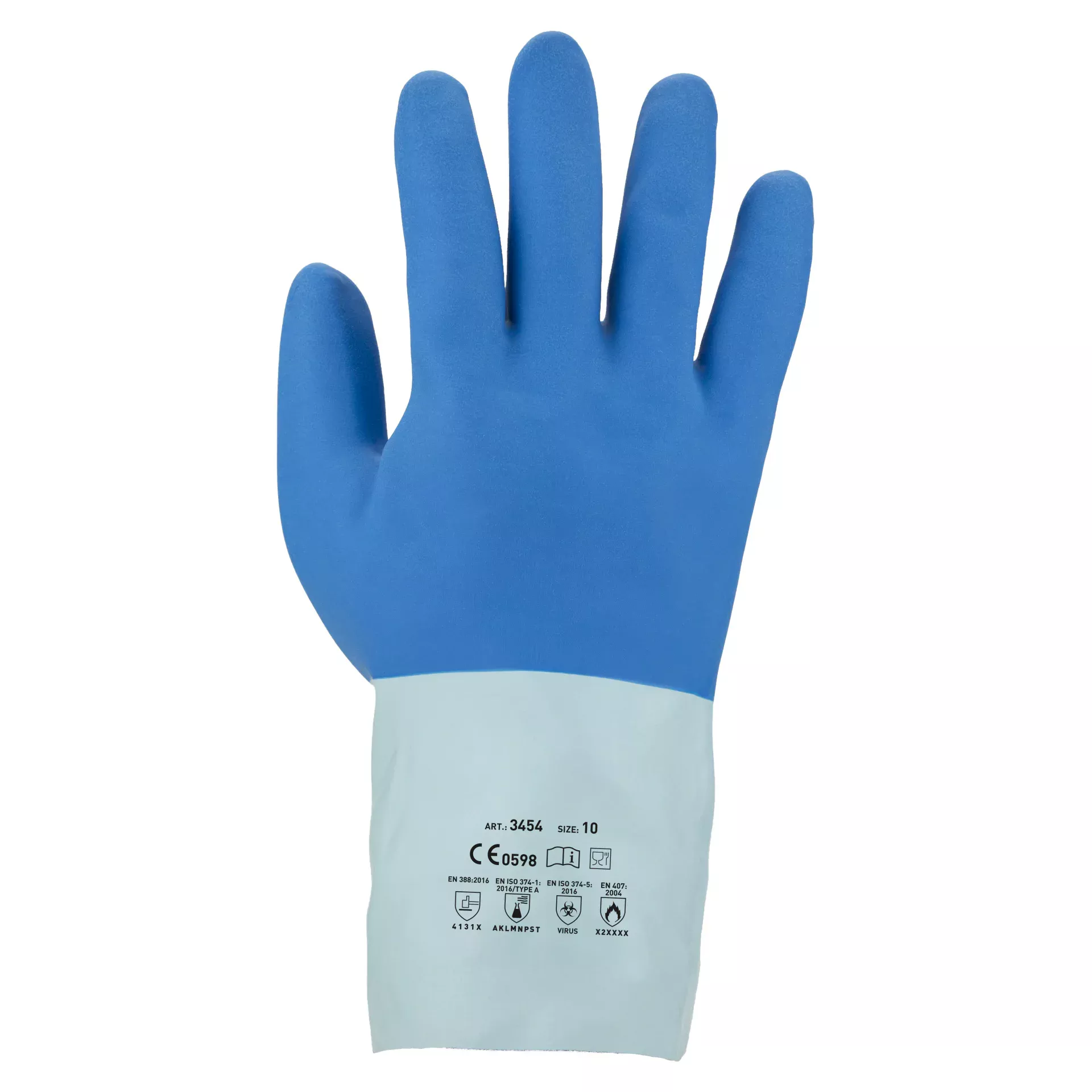 3454_1_1920x1920 Asatex 3454 Latex-Chemikalienschutzhandschuhe