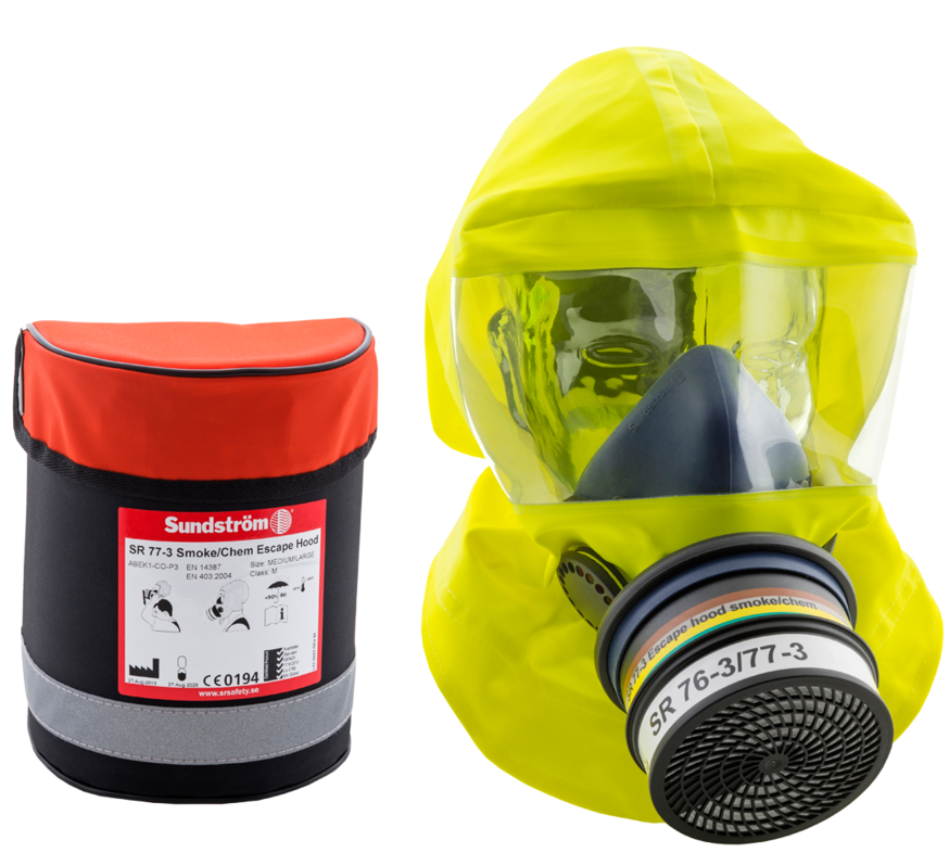 H15-3512_001 Sundström Fluchthaube H15-3312 SR 77-3 ABEK1-CO-P3 S/M mobil