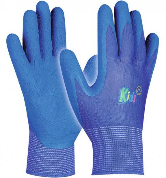 Gebol Kids Blau Nitril-Kinderhandschuhe mit Sandy-Finish