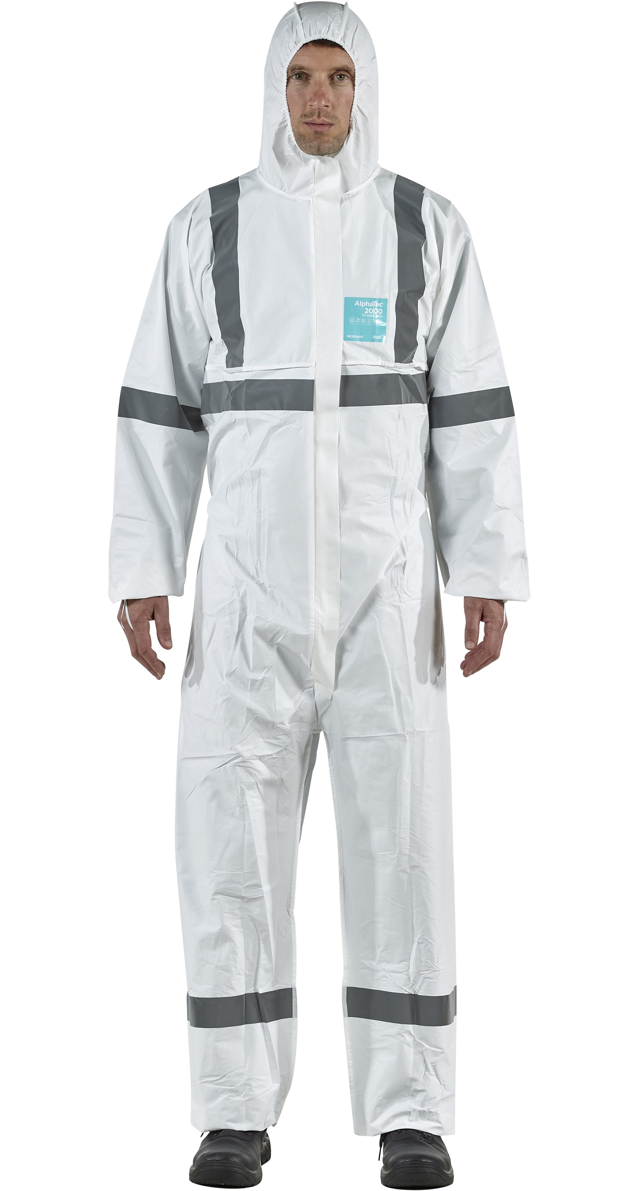 Microgard / AlphaTec 2000 Standard overall with hood model 113 white