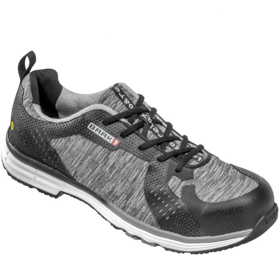 Baak 5001 Connor Halbschuhe S1 SRC ESD grau meliert