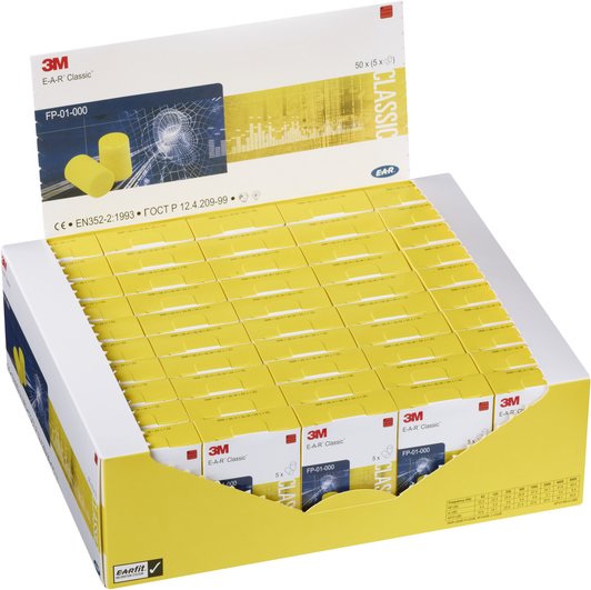 E-A-R-Classic-FP01000 3M E-A-R Classic FP01000 Gehörschutzstöpsel Taschenpackung