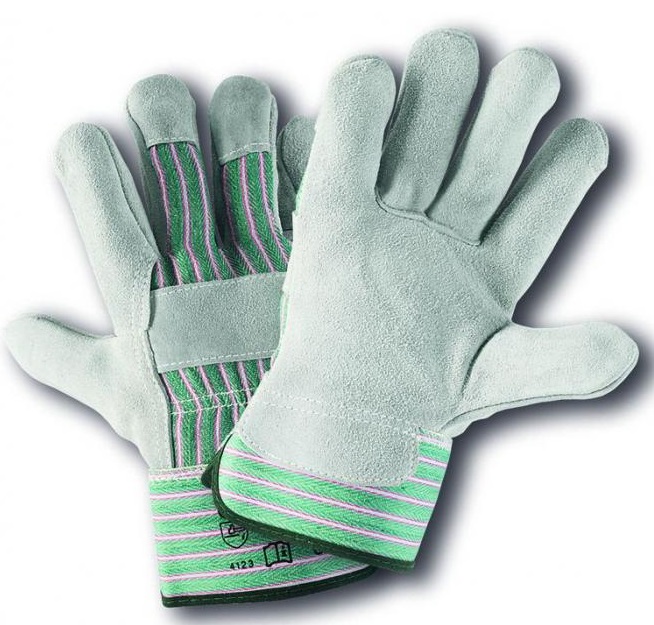 4Safe HYLG Excellent S Rindspaltlederhandschuhe