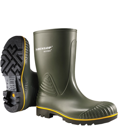 18509 Dunlop Acifort Heavy Duty Calf B440631.AFHA Stiefel O4 FO SRA grün