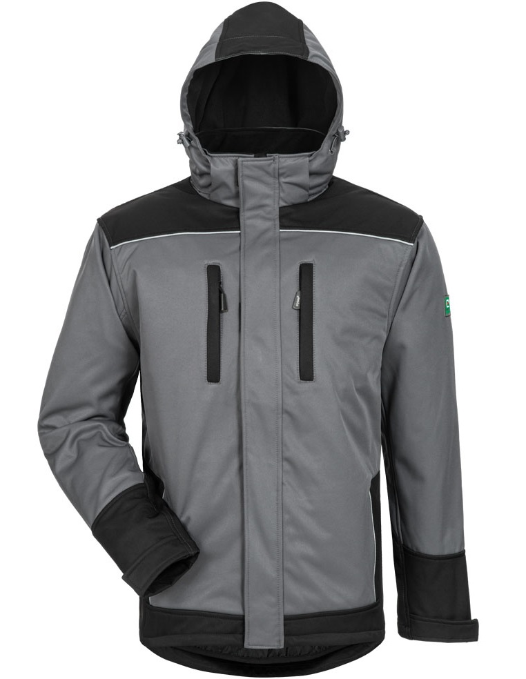 elysee 20042 AJAX Softshelljacke grau/schwarz