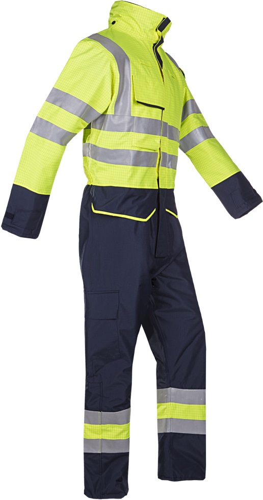 Sioen Carret 7253N3EF7 Multinorm high-visibility winter rain overall