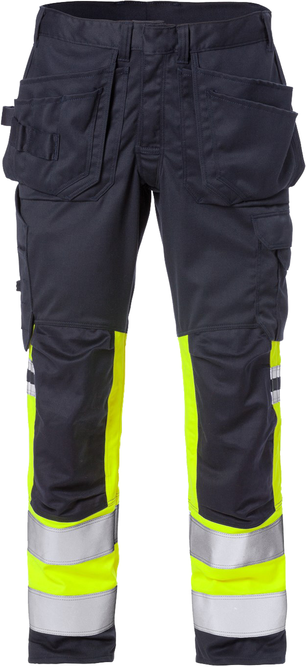 1fc0084daf494366092769d63b30c7e7 Fristads 129519 Flamestat High Vis Stretch Craftsman Trousers, Cl. 1 2163 ATHF