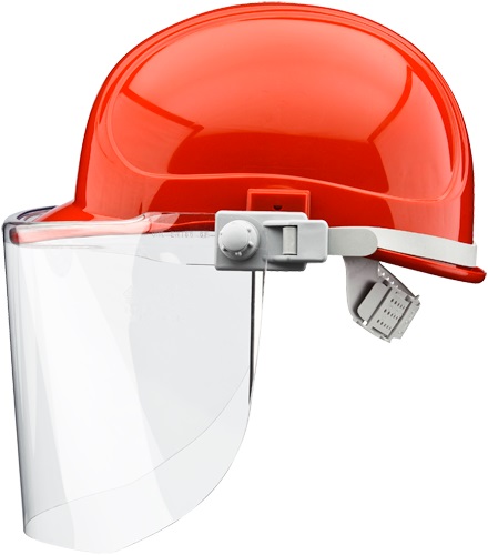 elektrikerhelm_mit_visier_karminrot_gr VOSS Elektrikerschutzschild Klasse I universal