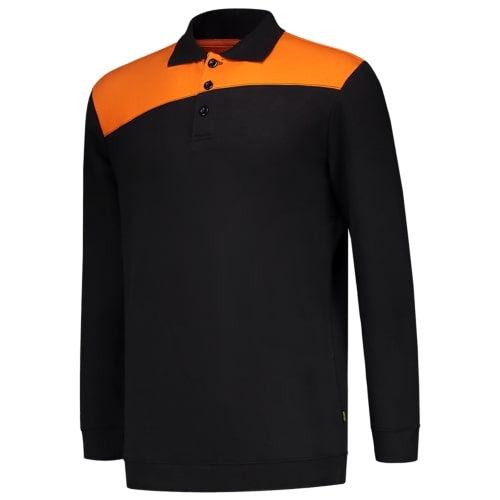 Tricorp 302004 Sweatshirt polo collar bicolor cross seam 280 g/m² in 12 colors