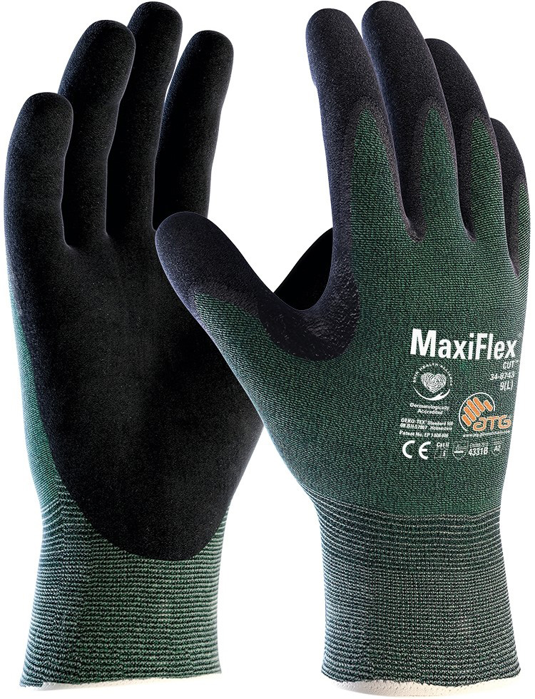 ATG 34-8743 MaxiFlex Cut Schnittschutz verstärkte Daumenbeuge Level B