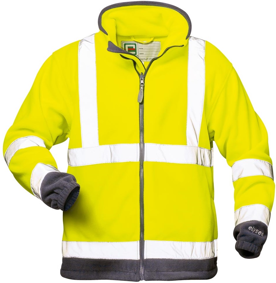 elysee 22709 VALENTIN Warning protection fleece jacket bright yellow