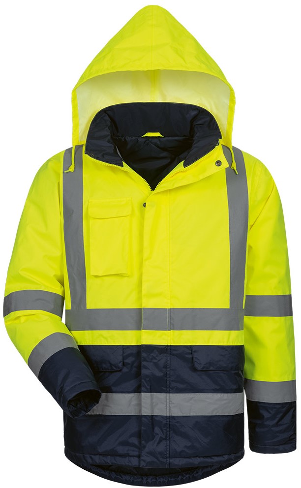 2355 Safestyle 2355 HARRY Warnschutzparka leuchtgelb- marine