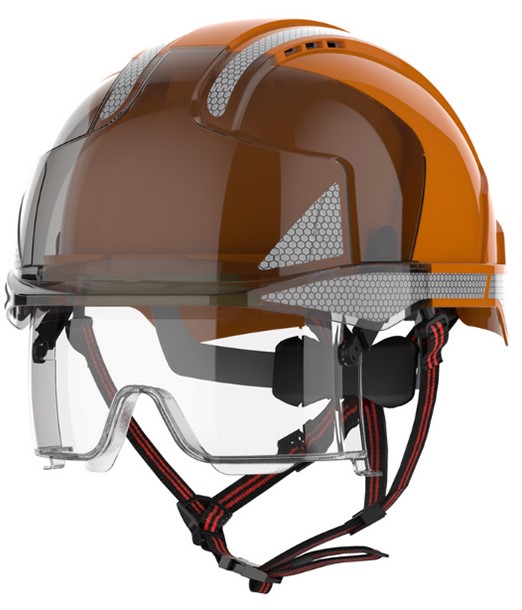 1EPS1G0y5nqNjf JSP AMF270 EVO VISTAlens Dualswitch Schutzhelm mit Schutzbrille belüftet Drehratsche