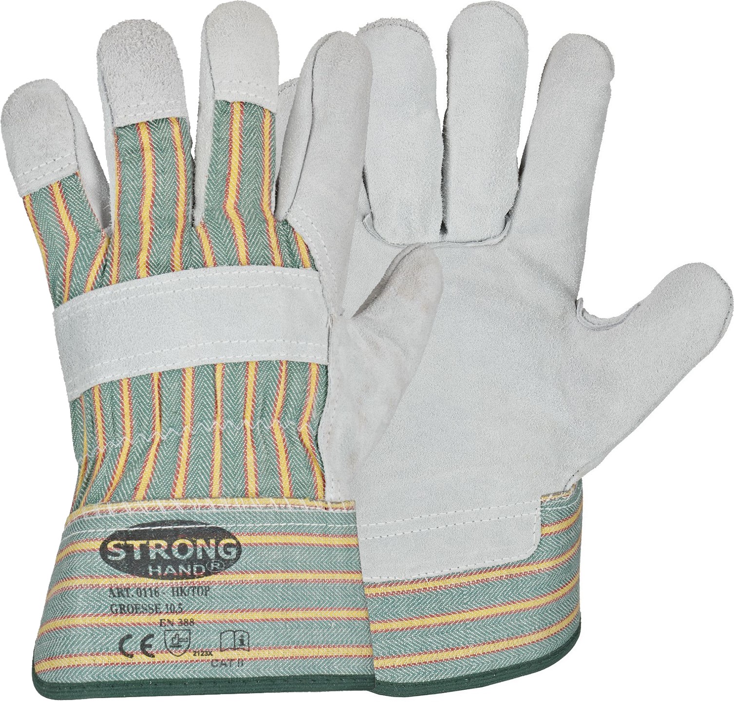 HK-TOP_0116 Stronghand 0116 HK/TOP Rindspaltleder-Schutzhandschuhe