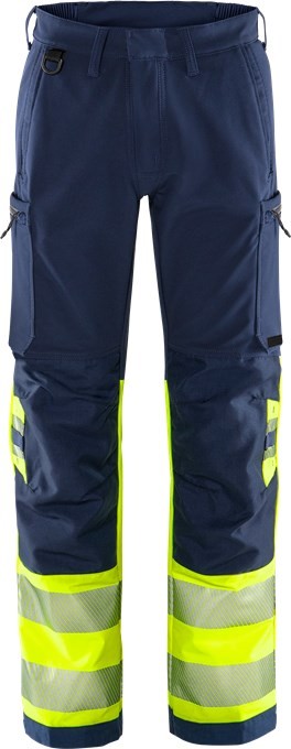 Fristads 134243 High Vis Green high-visibility stretch pants 2647 GSTP