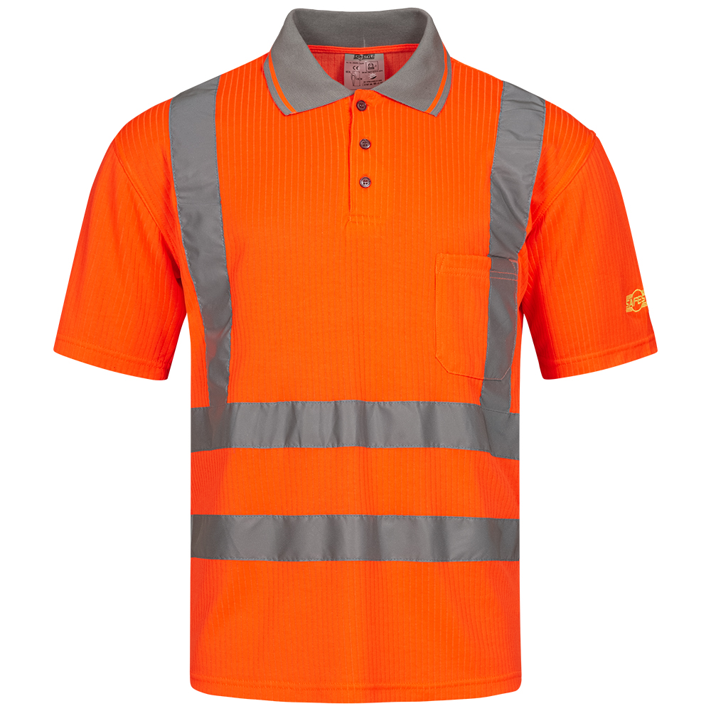 Safestyle 22698 CARLOS warning polo shirt fluorescent orange
