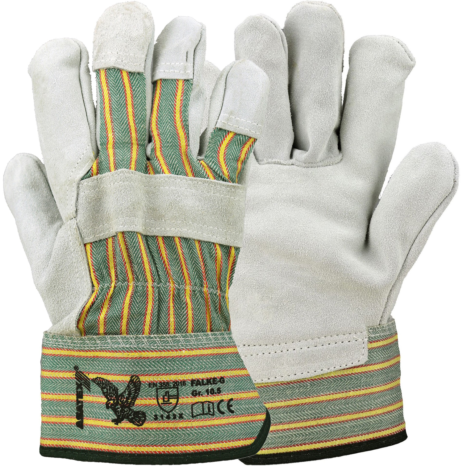 Asatex Falke-G Rindspaltleder-Schutzhandschuhe