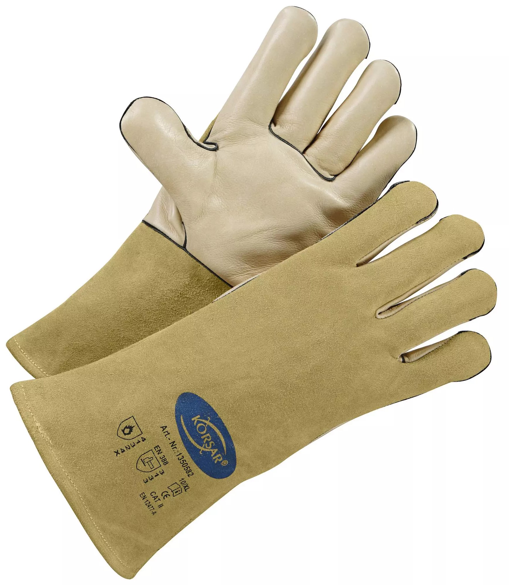 Korsar Welder's glove Koriweld II made of full cowhide and split cowhide leather