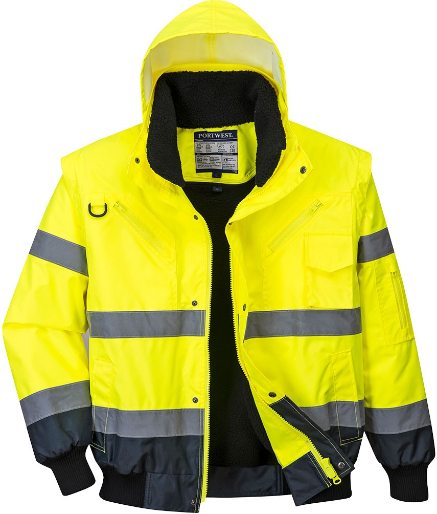 C465YNR Portwest C465 Kontrast-Warnschutz-Pilotjacke