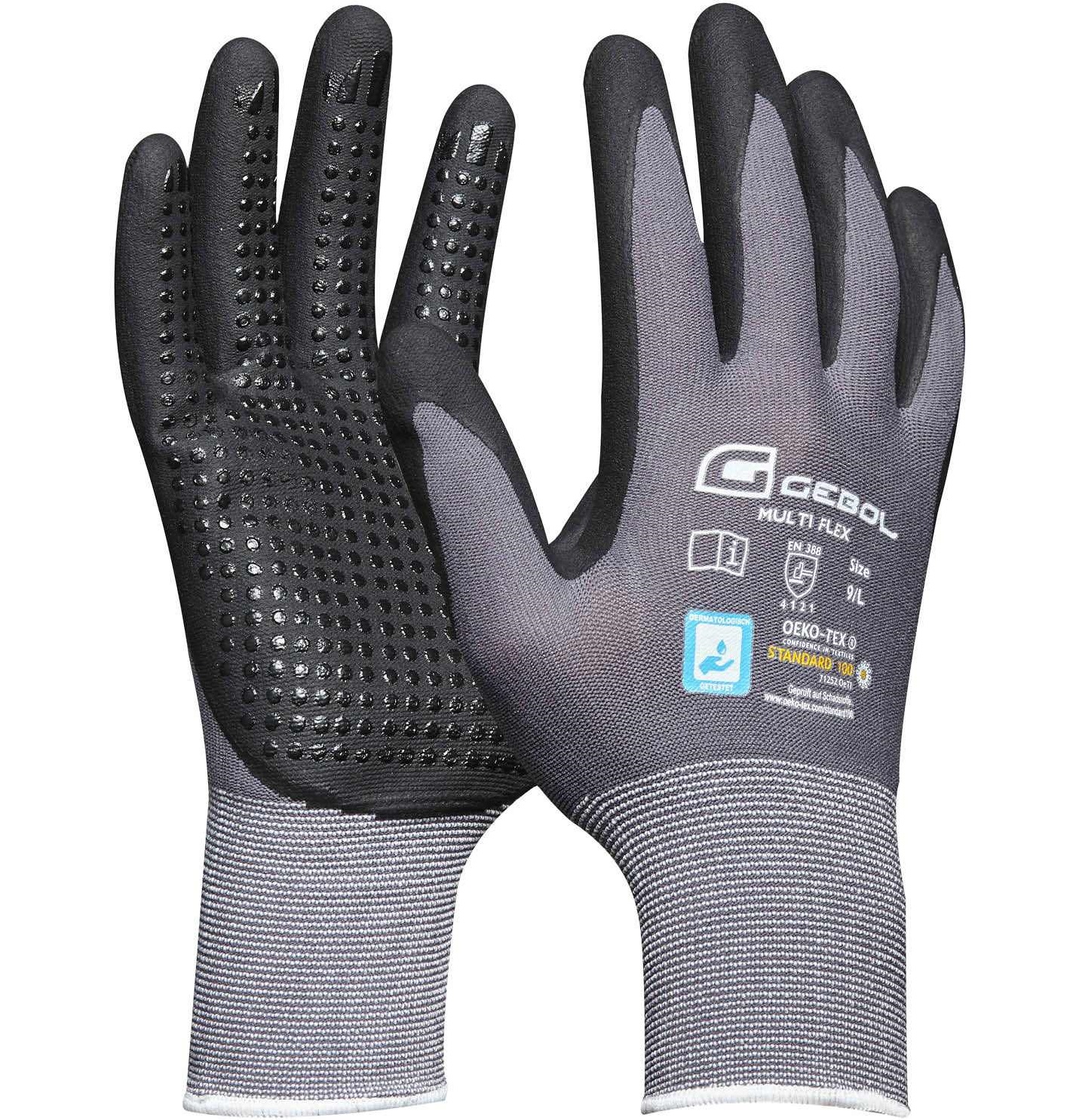 Gebol Multi Flex Nitril-Schutzhandschuhe mit Nitril-Noppen