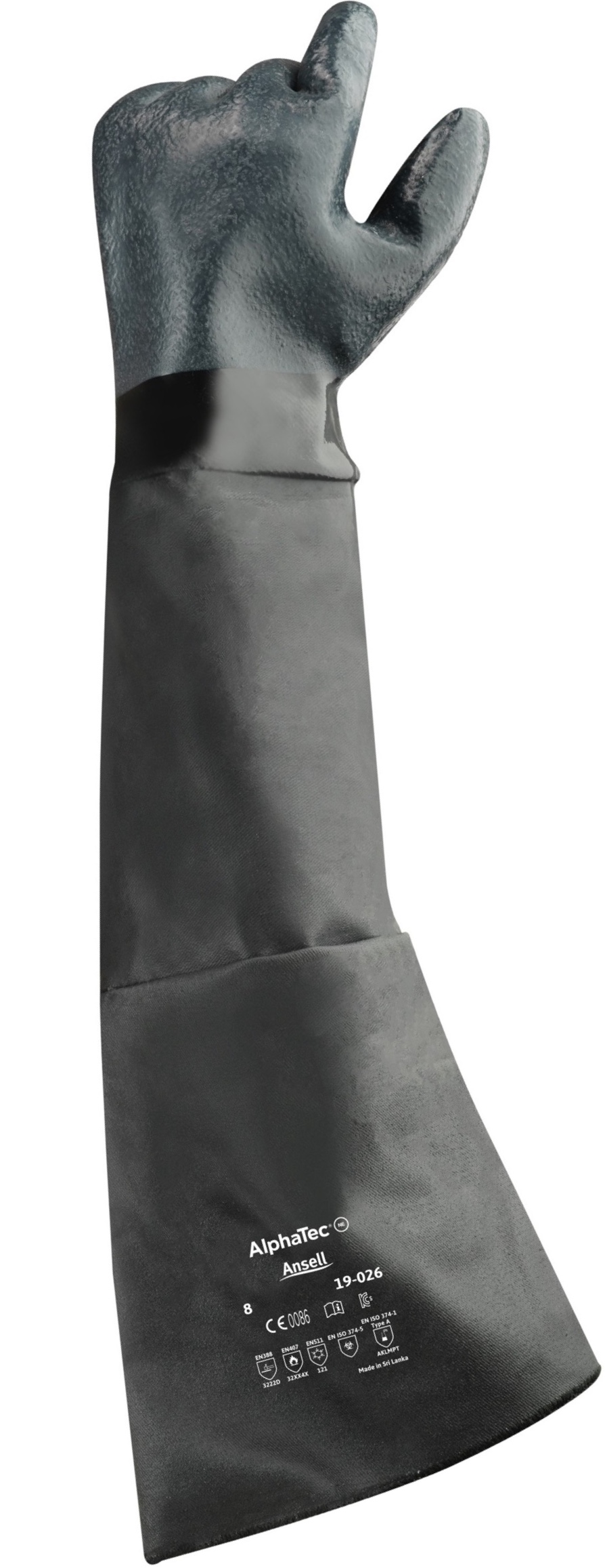 Ansell AlphaTec 19-026 Neopren-Chemikalienschutzhandschuhe