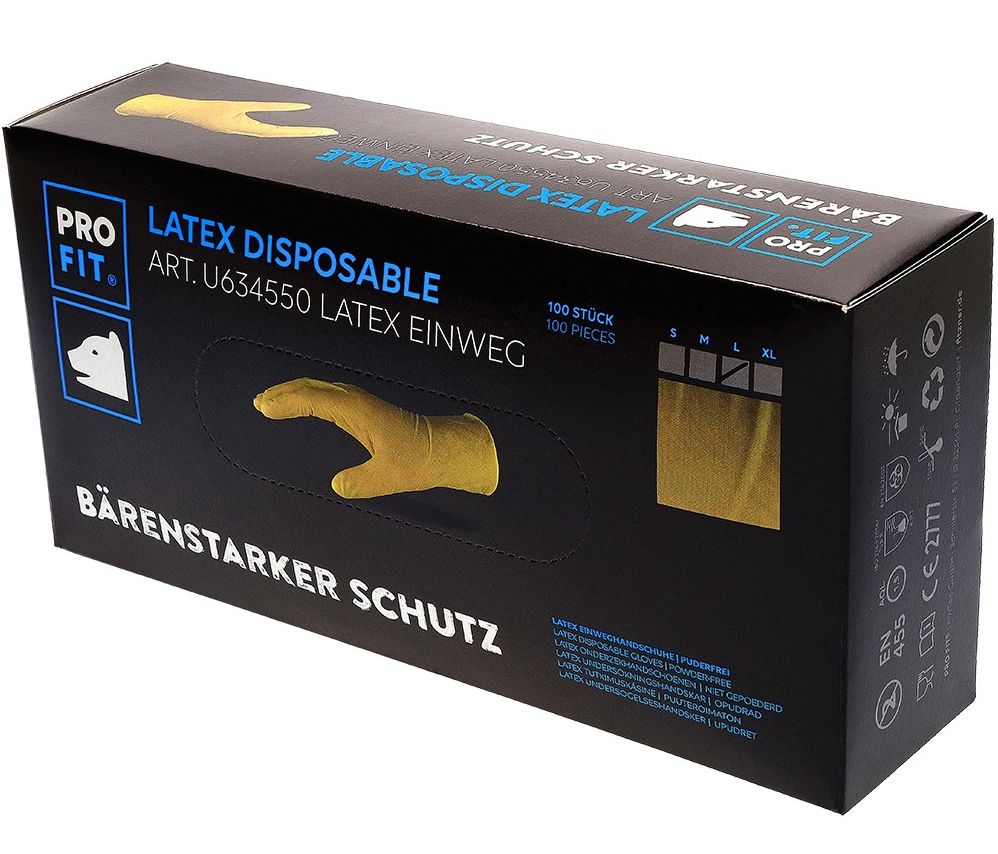 Pro-Fit U634550 Latex disposable gloves