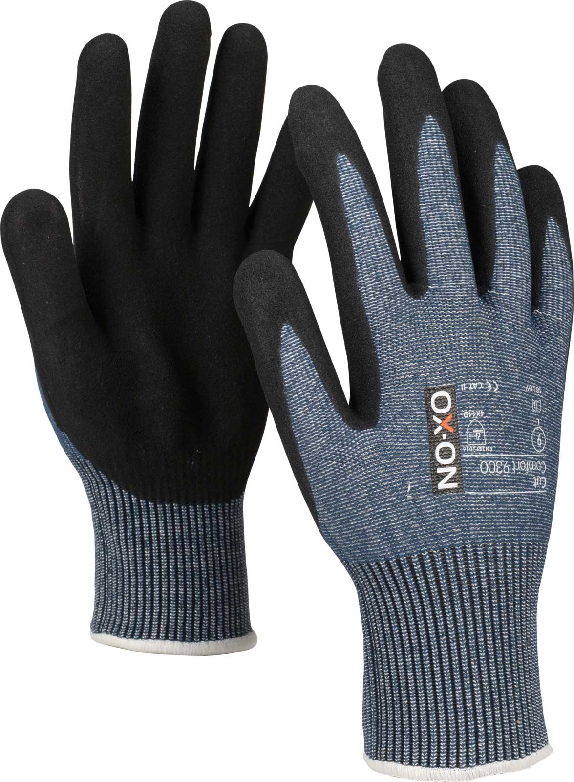 9300-1 OX-ON Cut Comfort 9300 Nitril-Schnittschutzhandschuhe Level D