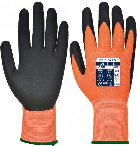 Portwest A625 Vis-Tex5 Schnittschutzhandschuh PU orange