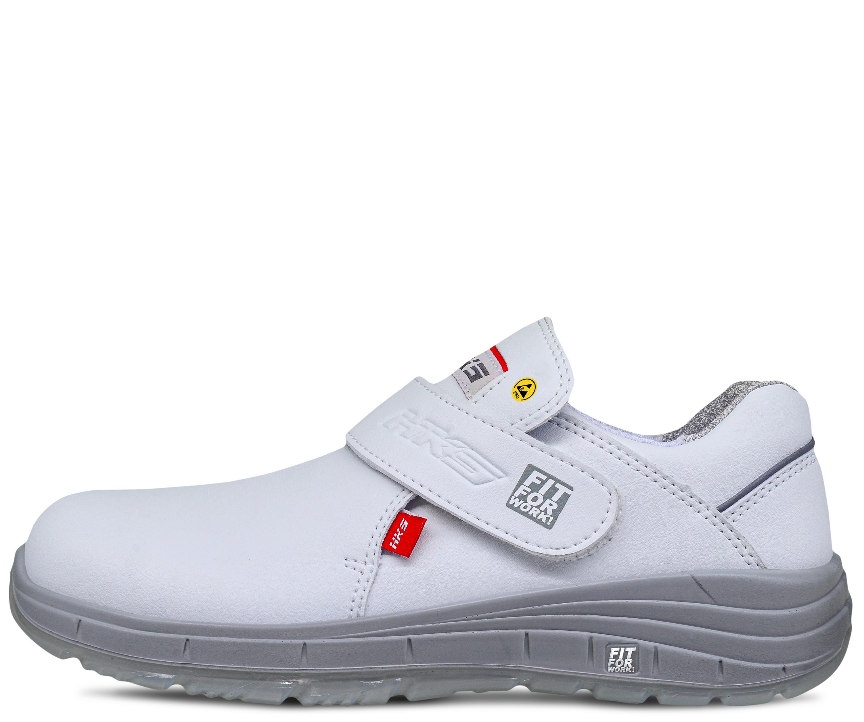 HKS K-Run White Zoom 3 M Halbschuhe S2 SRC ESD mit Klettverschluss weiß