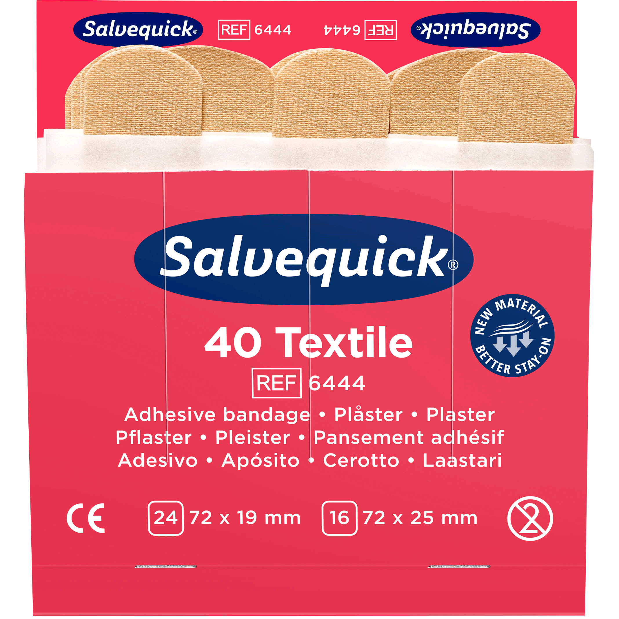 6444-1 Salvequick 6444 Textilpflaster