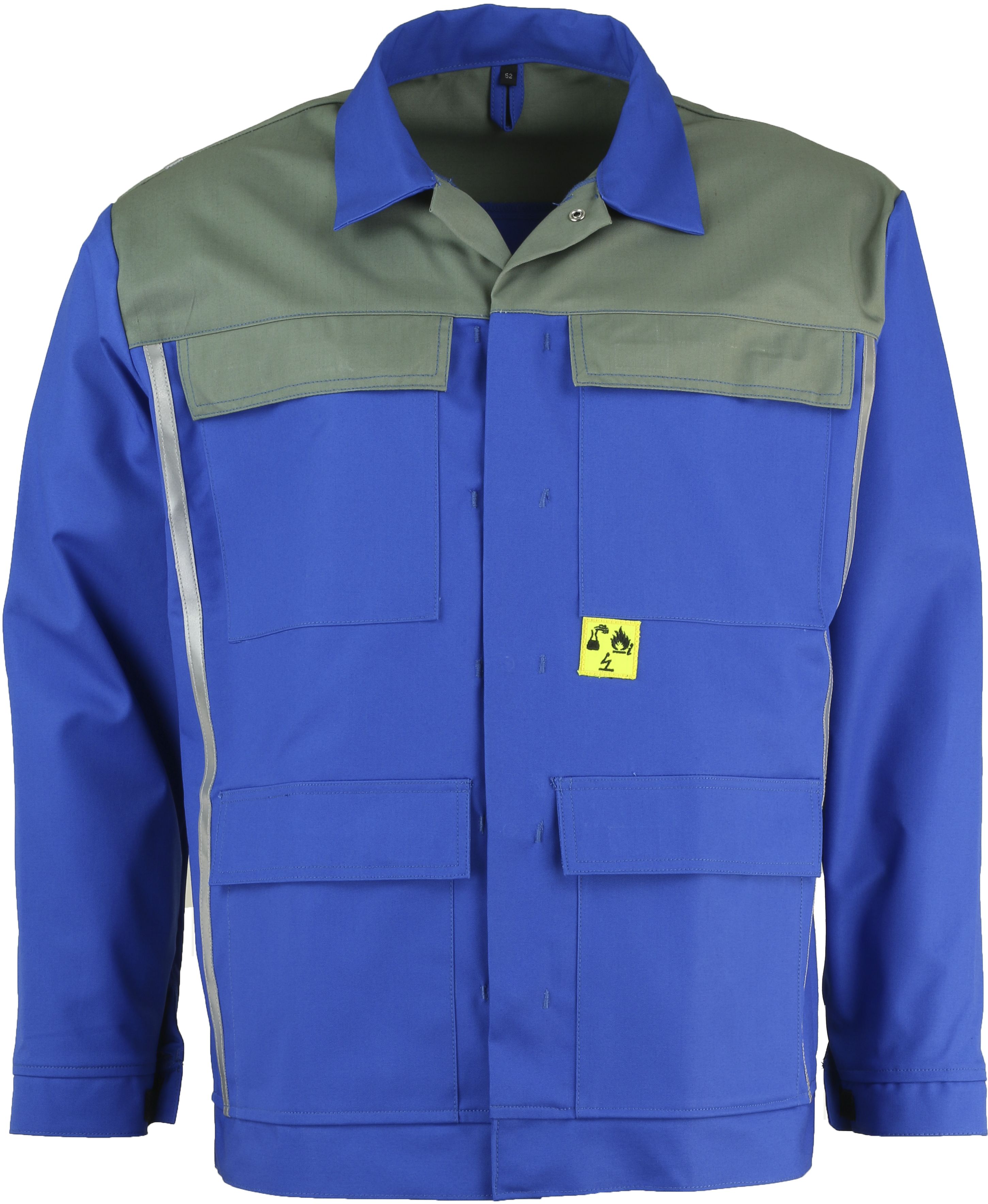 xaja130_1 Asatex XAJA130 Multinorm-Bundjacke blau-grau
