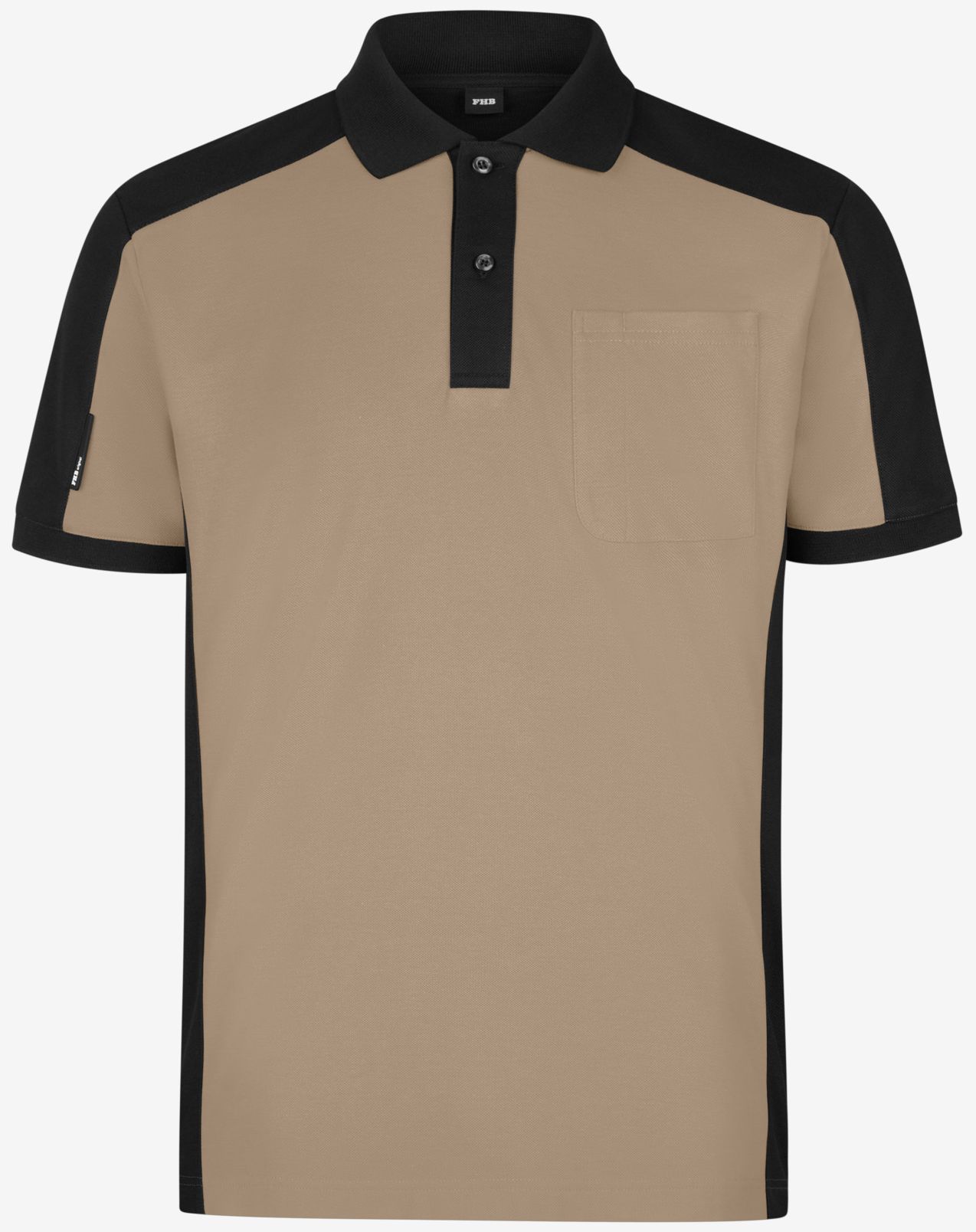 FHB 91490 KONRAD Poloshirt zweifarbig für Arbeit und Freizeit