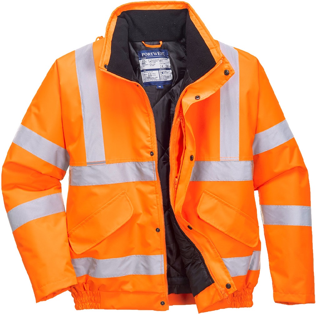 Portwest RT32 Warning protection bomber jacket bright orange | 4XL | PW ...