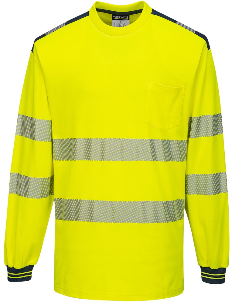 Portwest T185 PW3 Hi-Vis T-Shirt Langarm