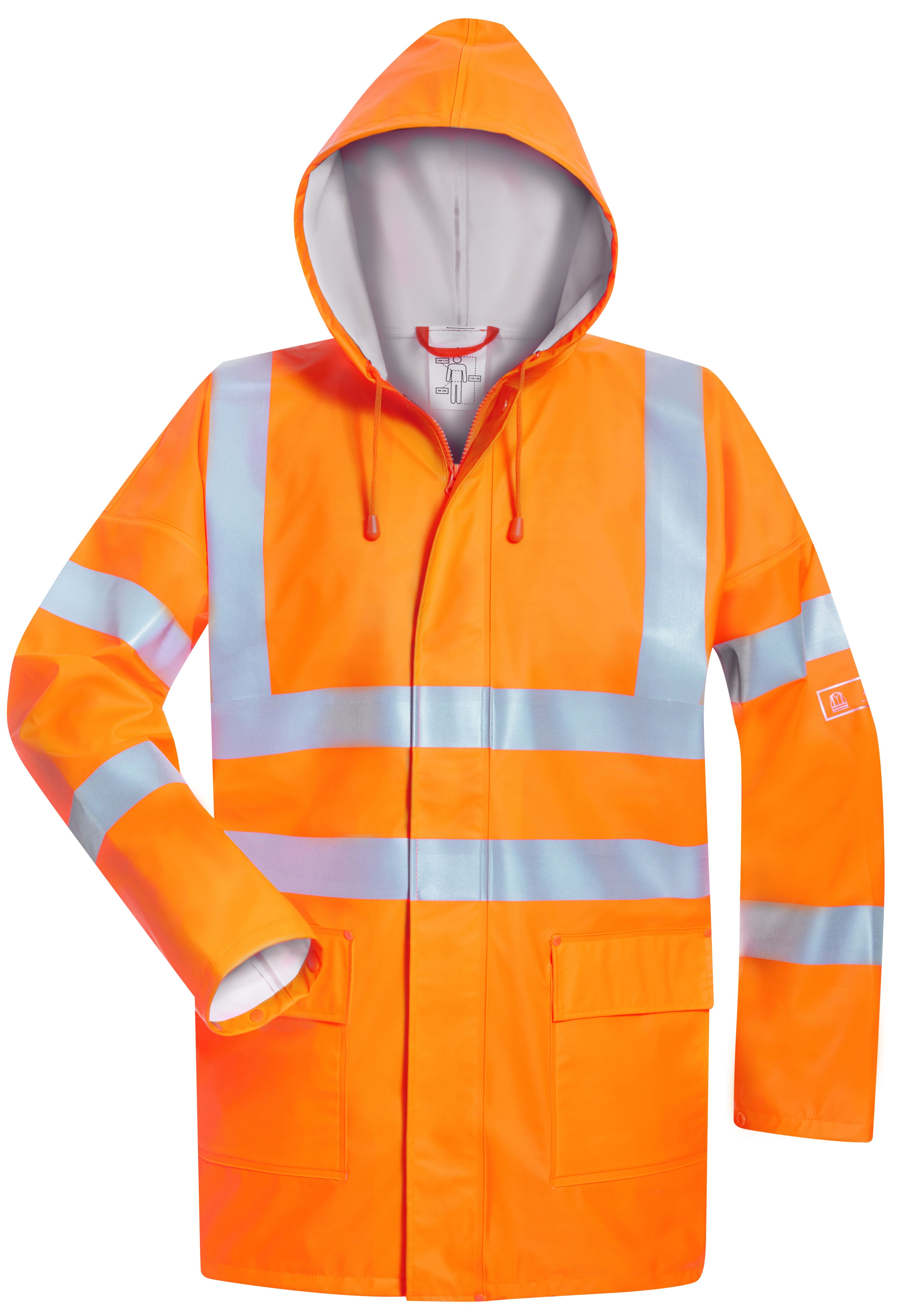 2352-1 Norway Fridbert 2352 Multinorm PU rain jacket light orange