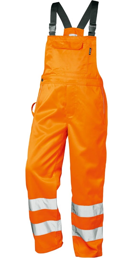 Safestyle 2271 KURT warning dungarees fluorescent orange