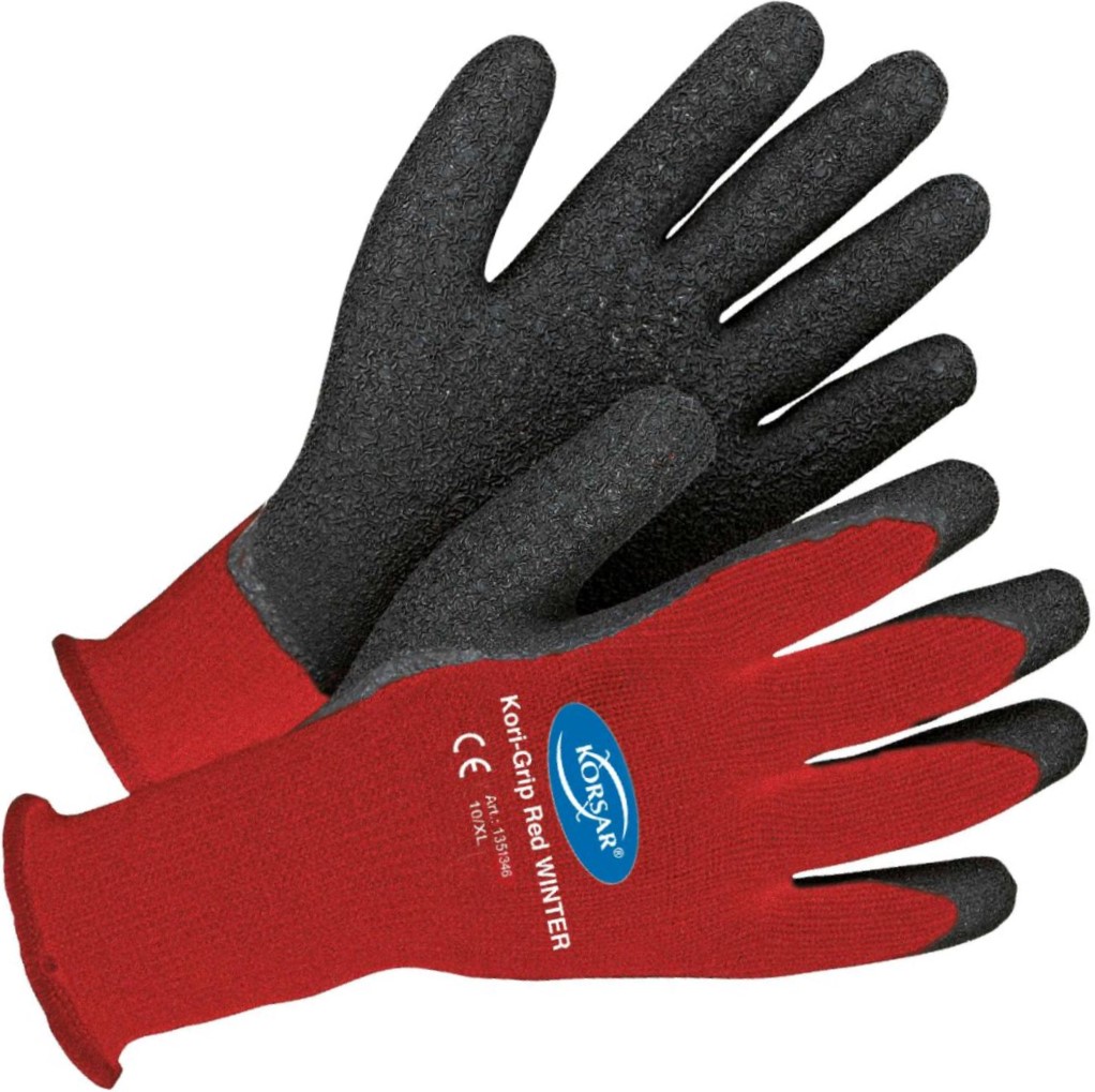 Corsair Kori-Grip Red Winter Latex cold protection gloves