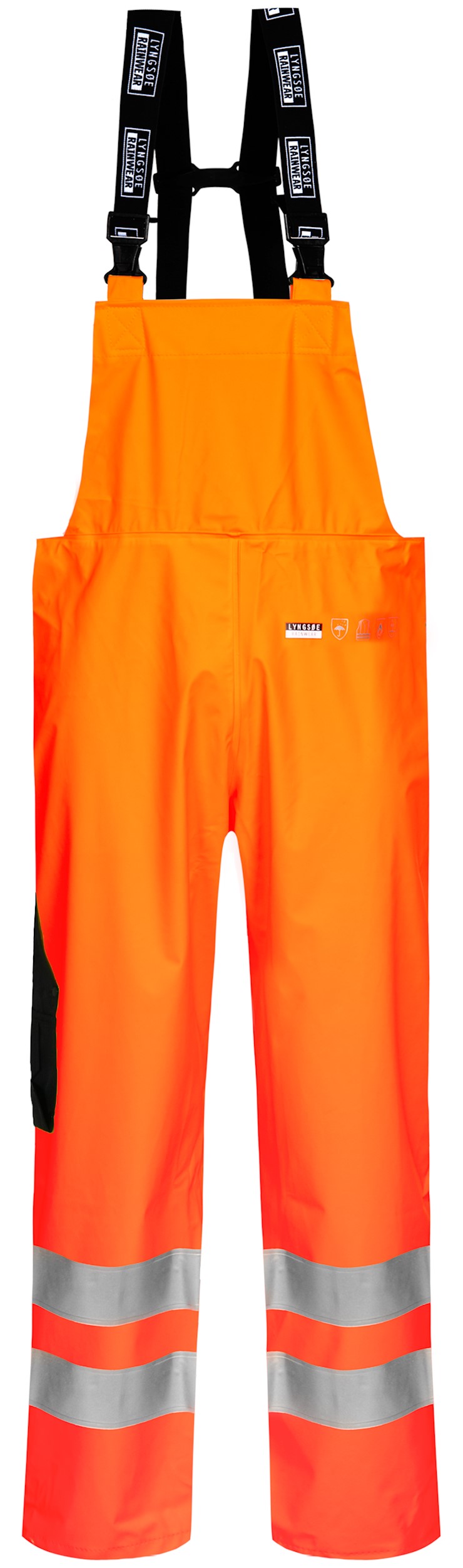 Lyngsøe FR-LR259 flammenhemmende Warnschutz-Regenlatzhose in starker PU/PVC-Qualität