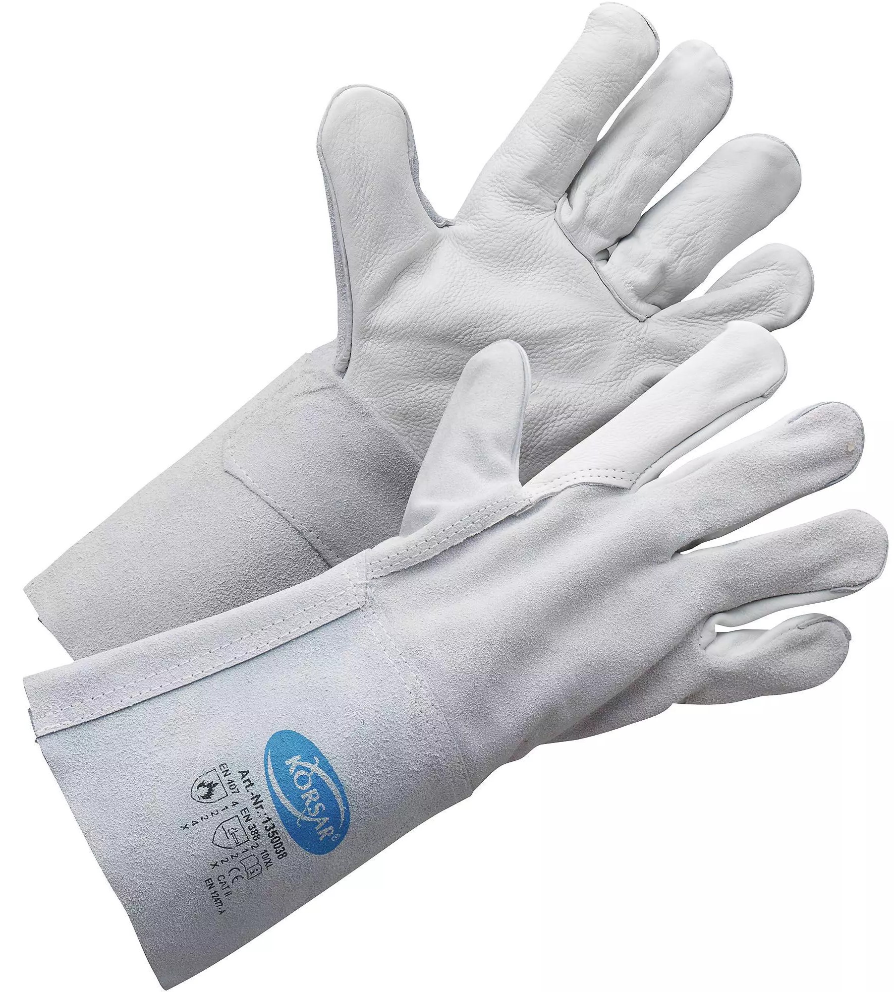 Corsar Kombi welding gloves made of cow full and cow split leather