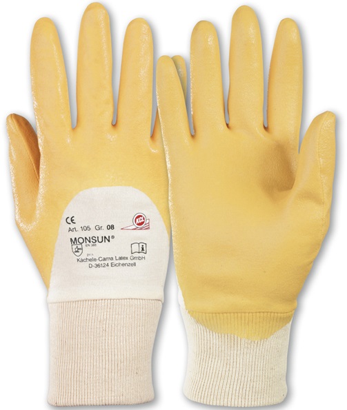boe-105-2 KCL 105 Monsun Nitril Schutzhandschuhe silikonfrei und lebensmittecht