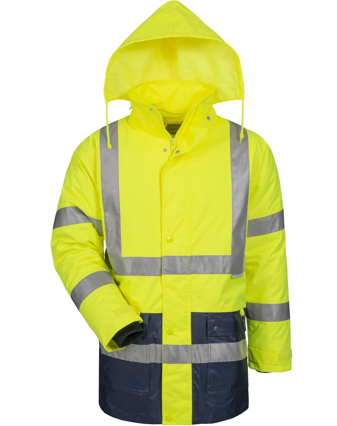 Safestyle 23528 SEBASTIAN 2-in 1 Warnschutz-Parka leuchtgelb/marine