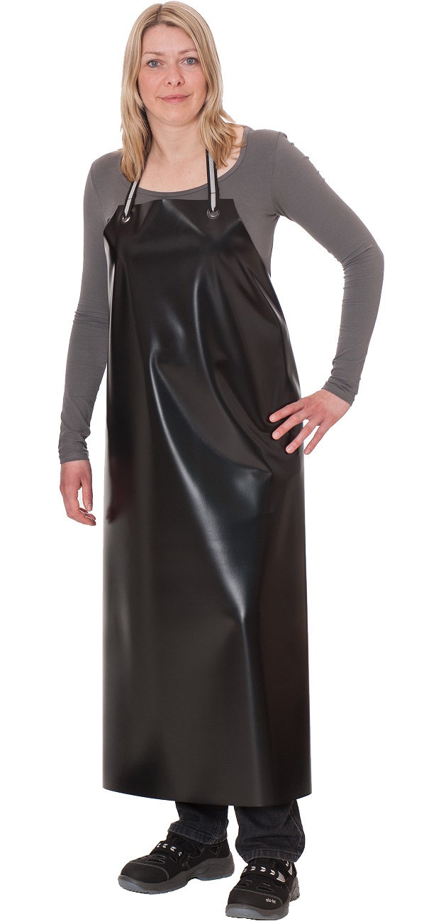 Guttasyn PVC Schürze schwarz M 3 s Maße 60x90 cm Stärke 0,3 mm