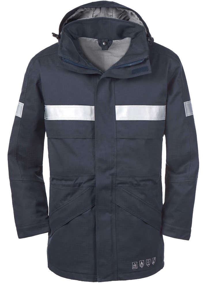 4 Protect OTTAWA 3500 Multinorm-Jacke marine mit Reflexstreifen