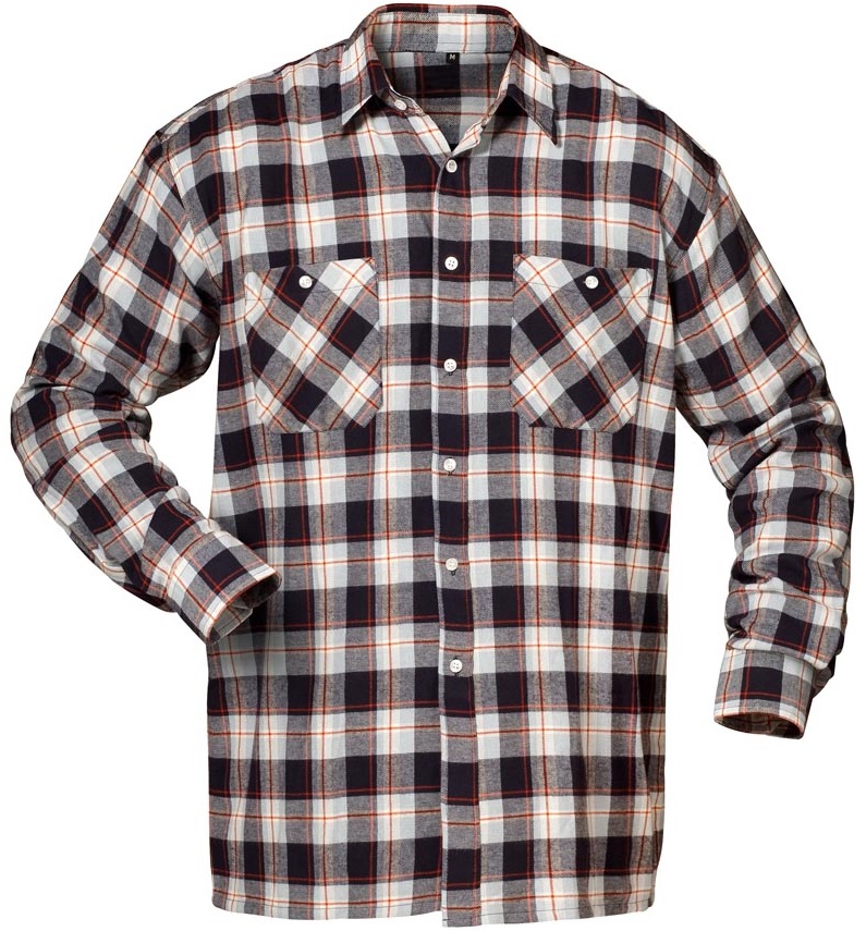 Craftland 1733 VIRGINIA Flanell-Hemd marine/hellblau/rot kariert