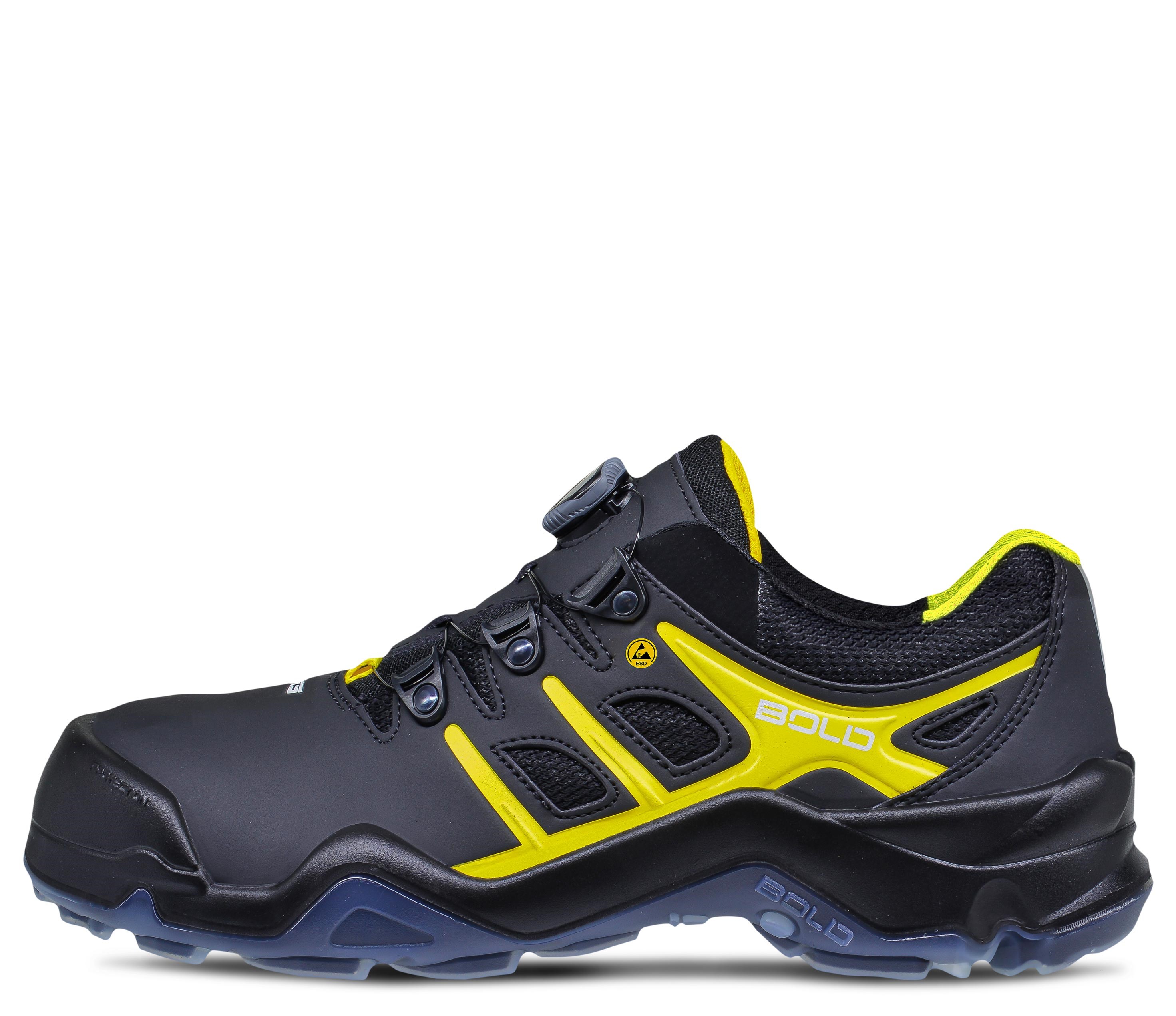 Targa-8-BTP-v01 HKS Targa 8 BTP Safety low shoes S3 SRC ESD black/yellow