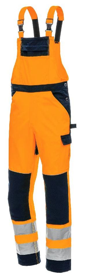7572_4121_1 Nitras Motion Tex VIZ 7572 high-visibility dungarees
