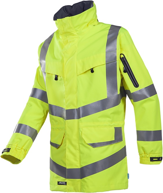 703Z_FY1_A2_LH2_SIL Sioen Mildura 703ZA2LH2 Warning rain jacket