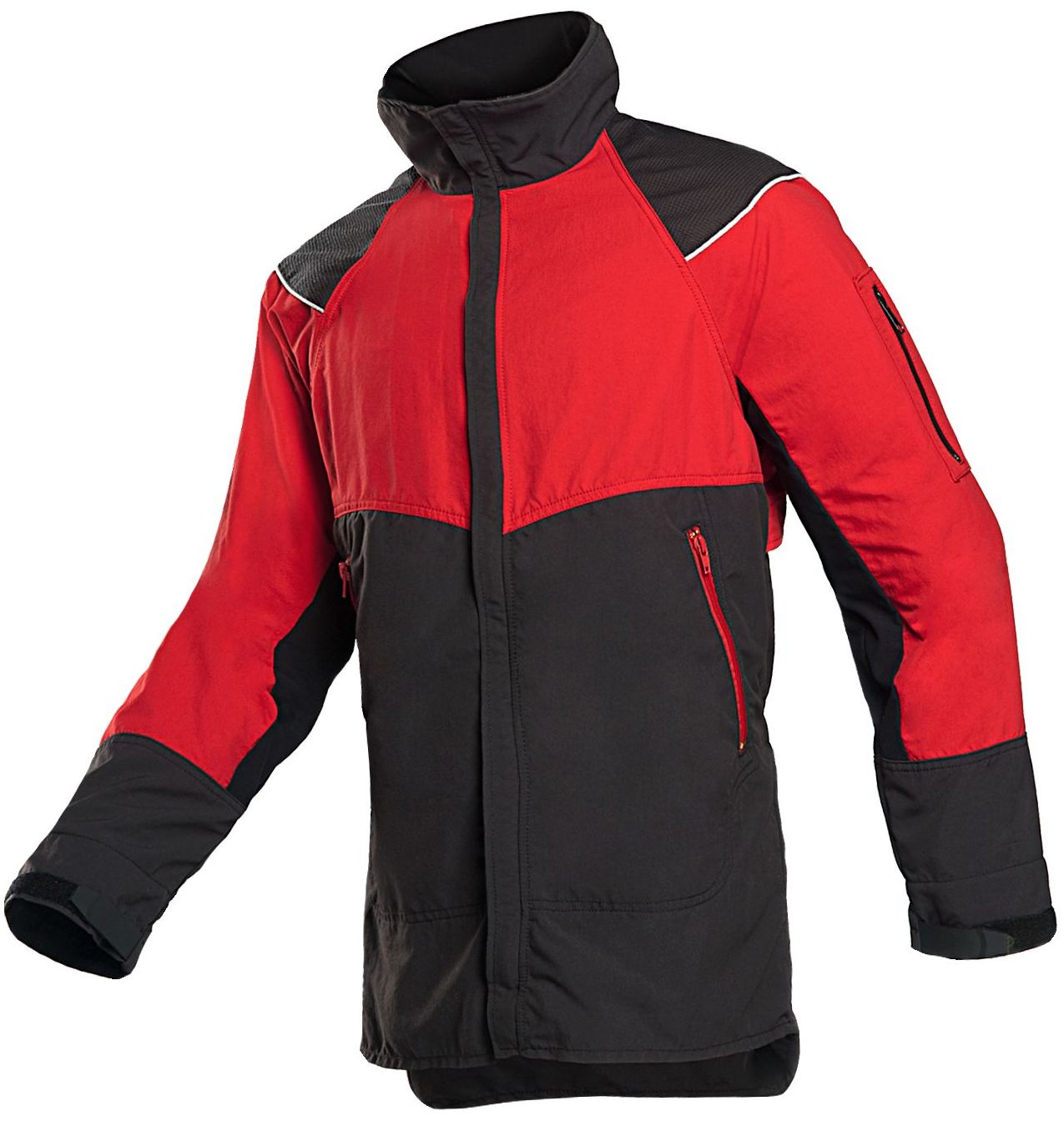 SIP Protection 1SKV Arbeitsjacke grau-rot