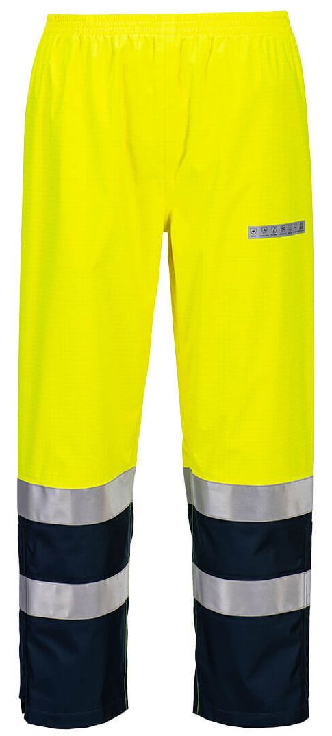 FR410YNR Portwest FR410 Bizflame Multinorm-Bundhose leuchtgelb-marine